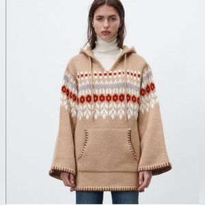 Zara Hooded Wool Sweater